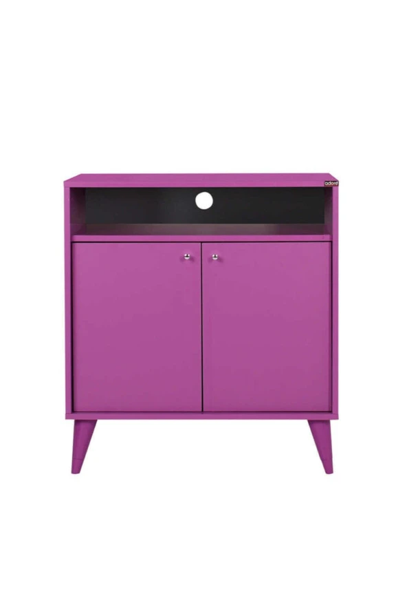 London Çok Amaçlı Dolap - Mor 73x79x42 cm (GxYxD) - 2