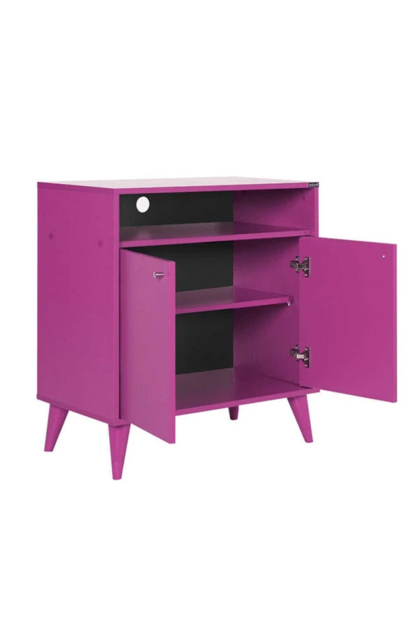 London Çok Amaçlı Dolap - Mor 73x79x42 cm (GxYxD) - 3