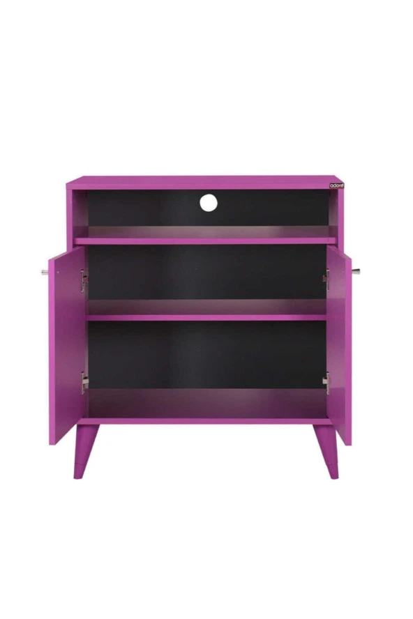 London Çok Amaçlı Dolap - Mor 73x79x42 cm (GxYxD) - 4