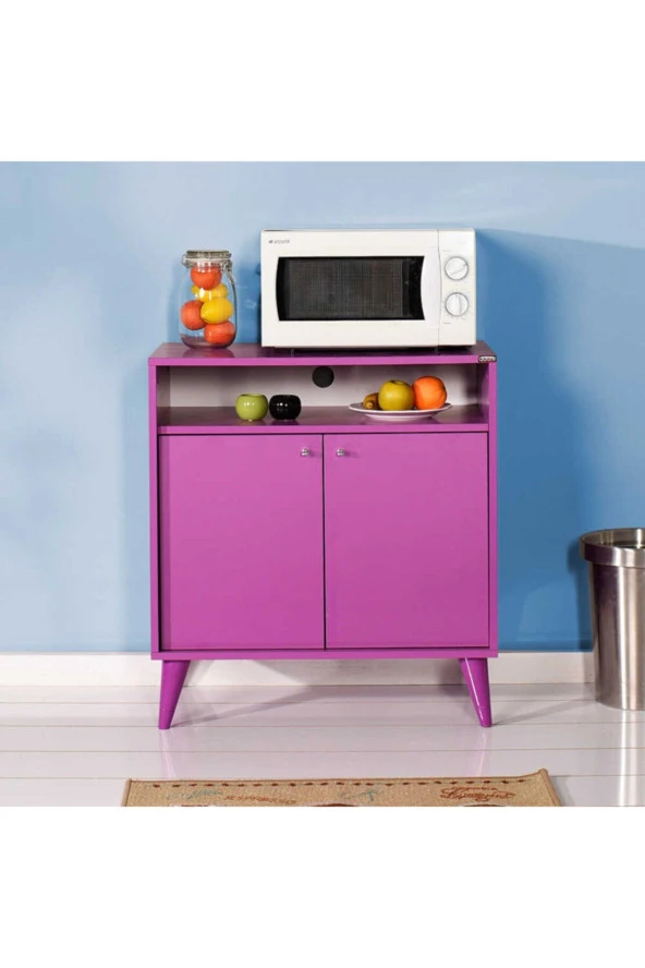 London Çok Amaçlı Dolap - Mor 73x79x42 cm (GxYxD) - 5