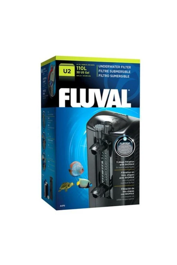 Fluval U2 Akvaryum Iç Filtre 400lt/h