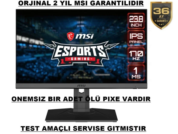 Msı Optix MAG245R2 23.8´´ Full Hd IPS LCD 165Hz Gaming Monitor