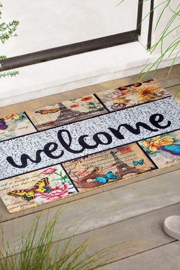 Yüksek Kalite Kapı Önü Paspas, Dijital Baskılı Paspas, Kapı Önü Paspası, 45*70 - 12