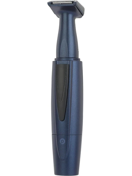 Psc30 Pilli Burun Kulak Kaş Favori Sakal Temizleme Erkek Bakım Seti Lacivert - 2