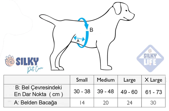 Silky - Erkek köpekler için Çiş Bel Bandı - Yıkanabilir / Değiştirilebilir - 6
