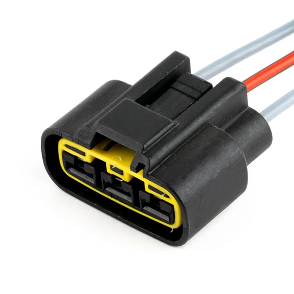 Konjektör Soketi 3 Pin Kablolu - Resim 2