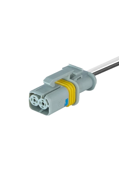Universal Sinyal Soketi Gri 2 Pin Kablolu