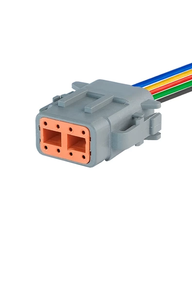 DTM06-8S Erkek Konnektör 8 Pin Kablolu - Resim 2