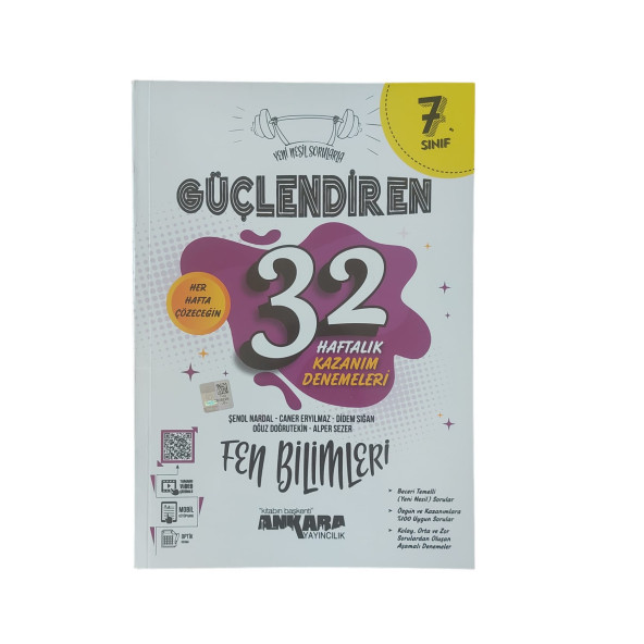 ANKARA YAY. 7.SINIF  GÜÇ. FEN BİLİMLERİ  32 HAFTALIK DENEME