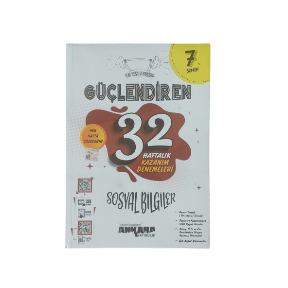 ANKARA YAY. 7.SINIF  GÜÇ. SOSYAL BİLGİLER  32 HAFTALIK DENEME