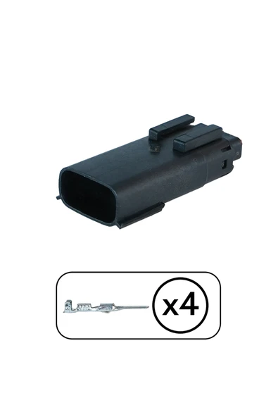 Gündüz Far Soketi Dişi 4 Pin Kablosuz