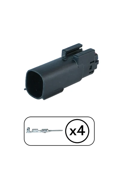 Lamba Soketi Dişi 4 Pin Kablosuz - Resim 2