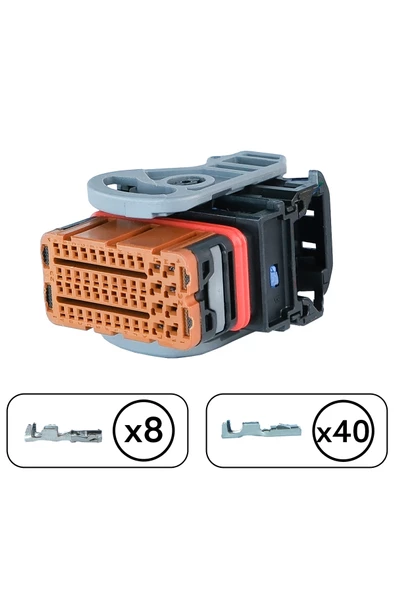 Beyin Soketi Kahverengi 48 Pin Kablosuz - Resim 2