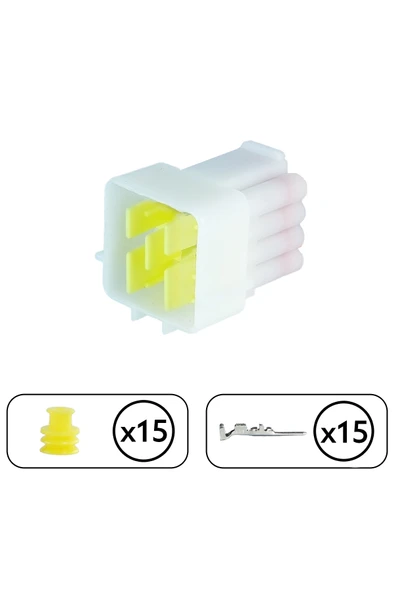 Dişi Soket 15 Pin Kablosuz - Resim 2