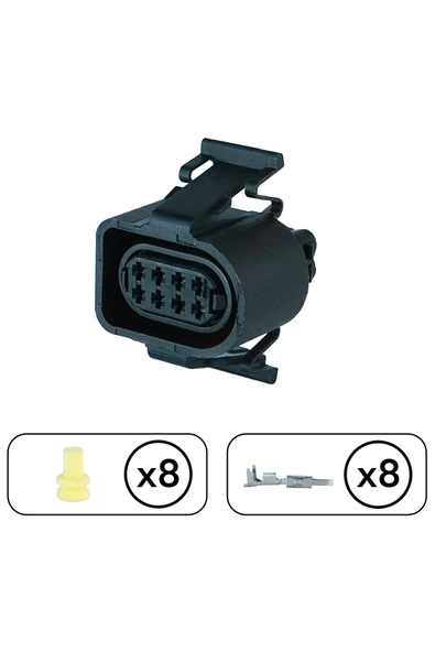 Isıtıcı Soketi Mandallı 8 Pin Kablosuz