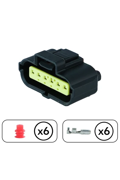 Benzin Pompa Soketi 6 Pin Kablosuz ürün görseli 1