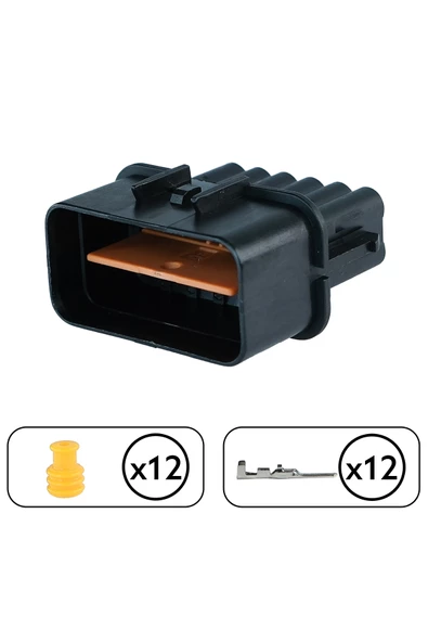 Bağlantı Soketi Dişi 12 Pin Kablosuz - 2