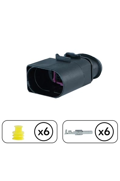 Dişi Soket 6 Pin Kablosuz