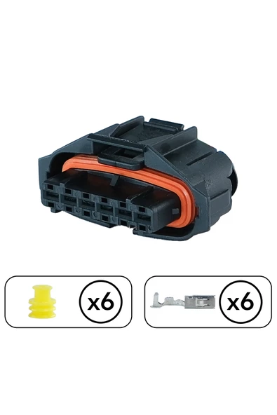 Oksijen Sensörü Soketi 6 Pin Kablosuz