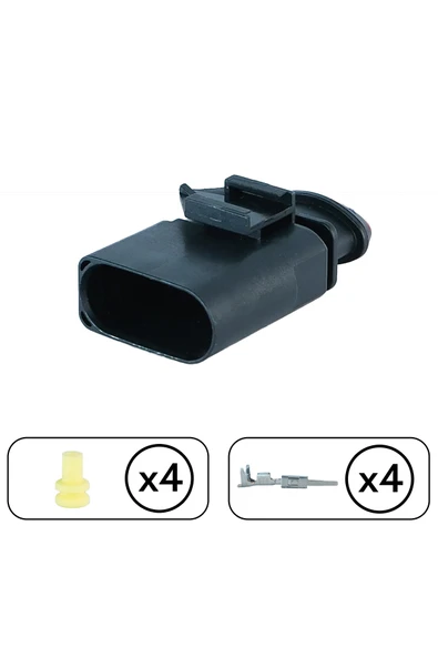 Oksijen Sensör Soketi Dişi 4 Pin Kablosuz - 2