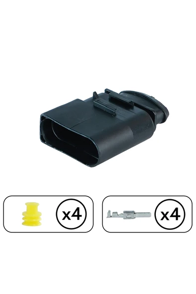 Bobin Soketi Dişi 4 Pin Kablosuz - Resim 2