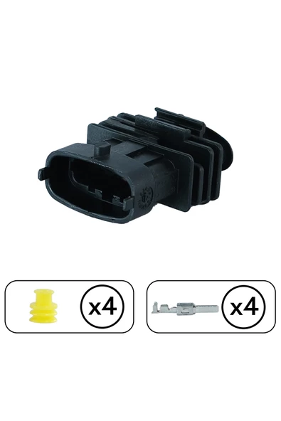 Sensör Soketi Dişi 4 Pin Kablosuz