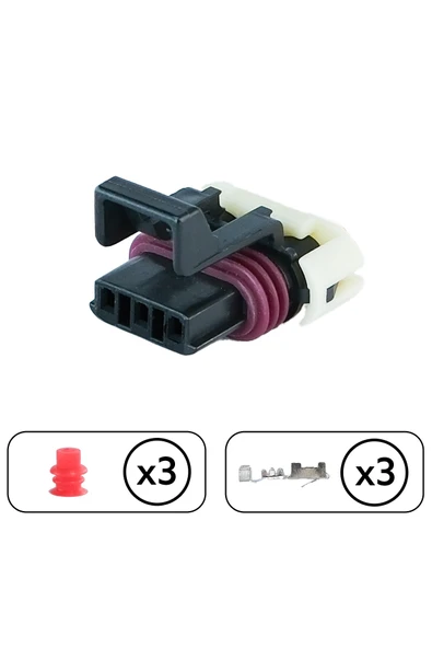 Krank Mili Sensör Soketi 3 Pin Kablosuz - 2