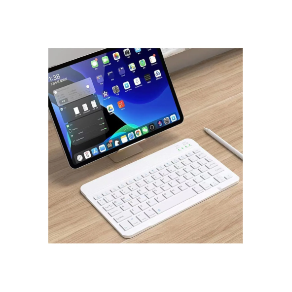 Ultra İnce Taşınabilir Kablosuz Bluetooth Klavye Mouse Seti - 6