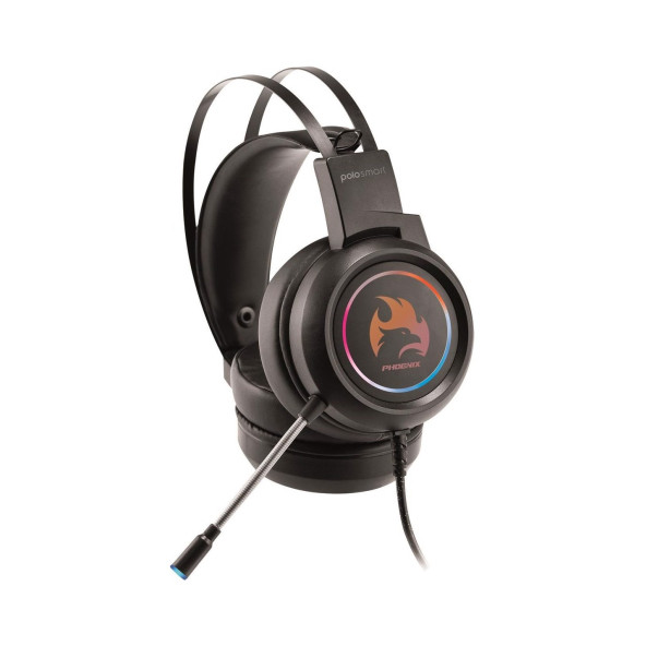 Polosmart PGM05 Phoenix 7.1 Gaming Kablolu Kulaküstü Kulaklık Siyah - 3