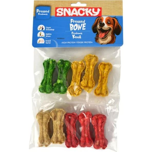 Snacky Munchy Köpek Press Kemik 10lu *5cm *110g  Skt : 07/2026