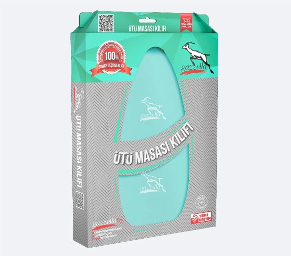 Gazella Ütü Altlığı + Ütü Masası Kılıfı Bezi 50 x 135 cm Turkuaz - 2