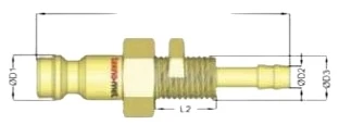 PNÖMATİK SARI OTOMATİK REKOR ( STOPER T26 SERİ JAK PERDE GEÇİŞLİ UÇ 6 MM )