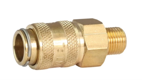 Pnömatik Sarı Stoper Otomatik Rekor Erkek Gövde T21 - 1/8