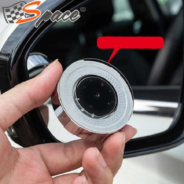 Kör nokta aynası dönerli ayarlanabilen krom 2'li set / AYIC111 - Resim 2