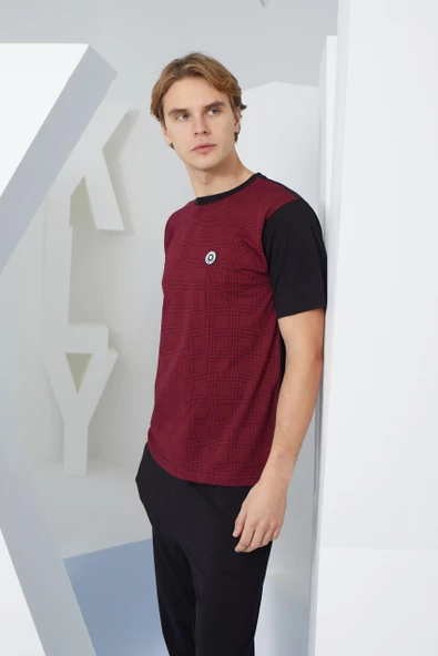 Kly 2117 Erkek Kısa Kollu 0 Yaka Pijama Takım - 2