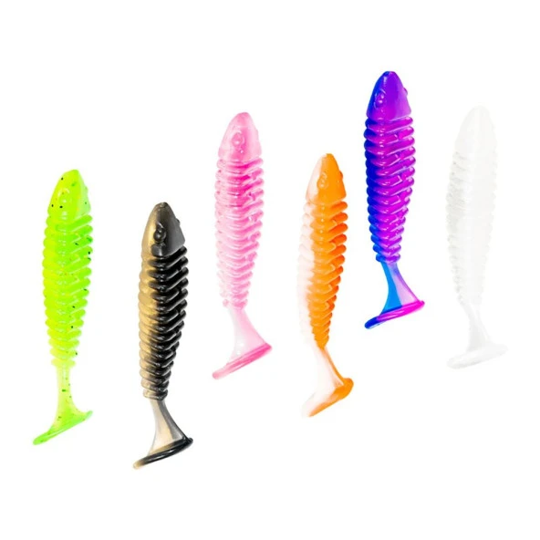 Crony Worm Tail Series 4,5 Cm Orange 20 Pcs - 2