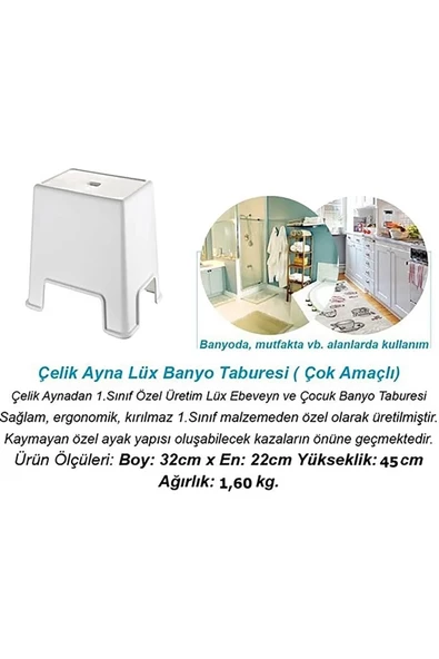 Büyük Boy Banyo Taburesi Royaleks-129 - 3