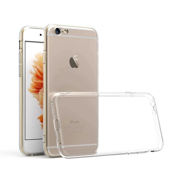 iPhone 6 Uyumlu Kılıf  Kamera Korumalı Süper Silikon Kapak