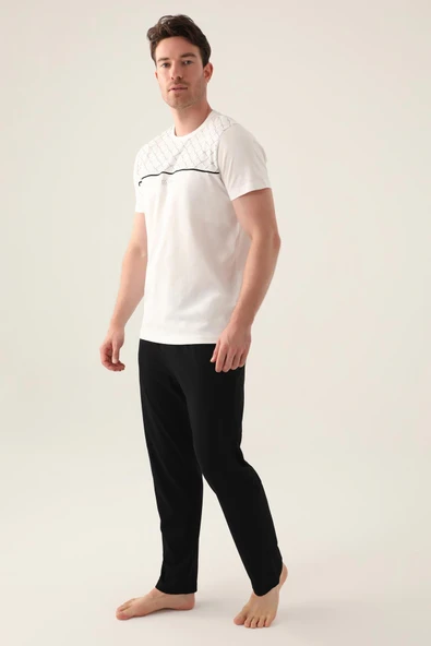 Arnetta 3010 The Erkek Kısa Kollu Pijama Takımı - Resim 4