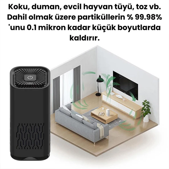 Polham Araç İçi Kötü Koku Giderici ve Hava Temizleme Cihazı, Ev, Ofis İçin Negatif İyon Hava Temizleyici - 7