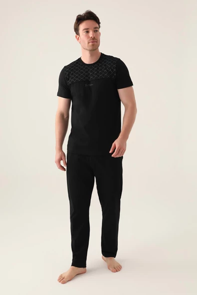 Arnetta 3010 Büyük Beden The Erkek Kısa Kollu Pijama Takımı - 3