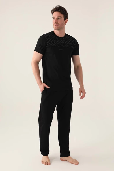 Arnetta 3010 Büyük Beden The Erkek Kısa Kollu Pijama Takımı