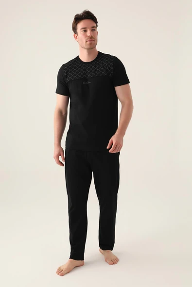 Arnetta 3010 Büyük Beden The Erkek Kısa Kollu Pijama Takımı - 3