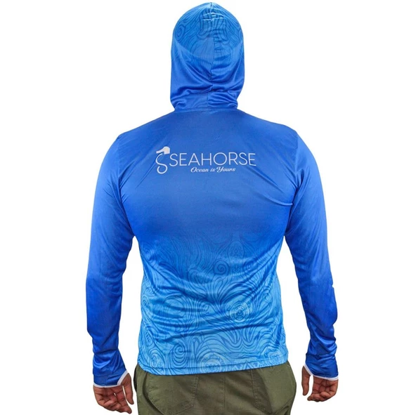 Sea Horse W.W Pro Angler Uv T-Shrt Sky B. 3XLarge - 4