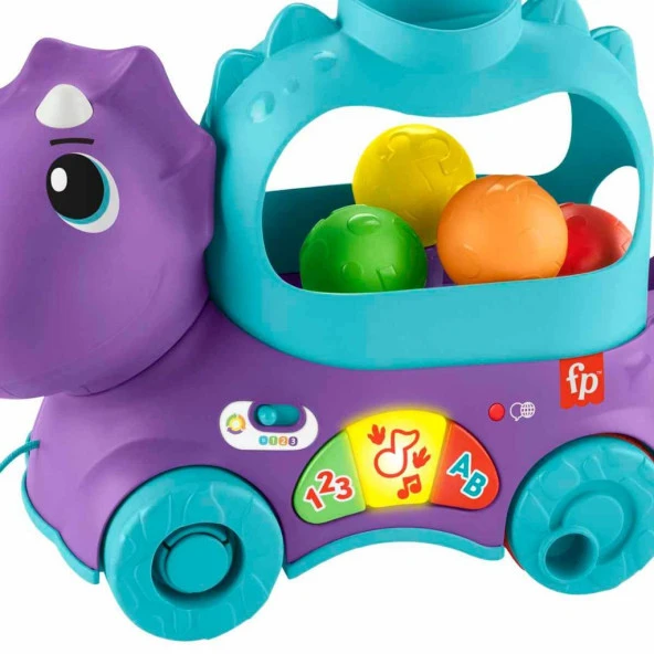 Fisher Price Sesli ve Işıklı Eğlenceli Dinozor HNR55 - 2