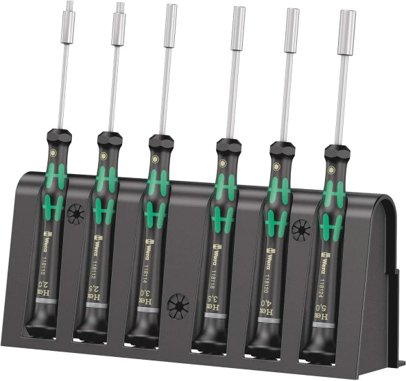 Elektronik Tornavida Seti 2069/6 + Rack, 6 Parçalı, 05118158001