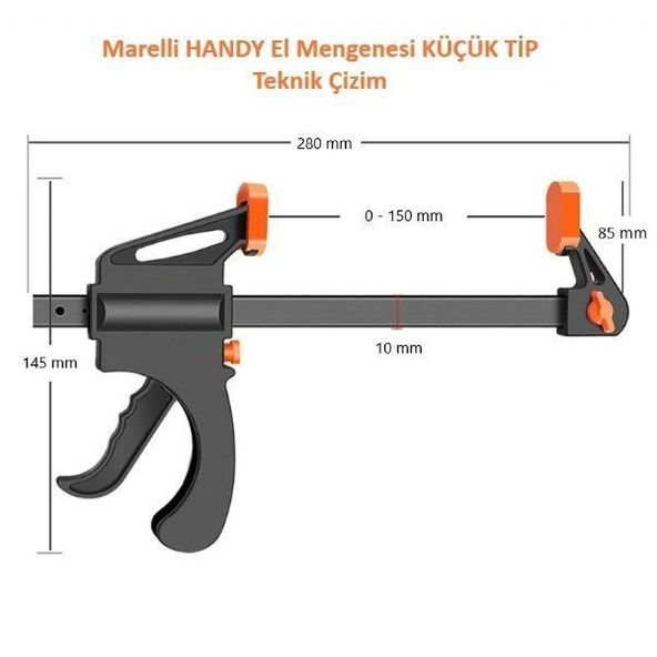 Marelli HANDY El Mengenesi - KÜÇÜK TİP 28 cm - 2