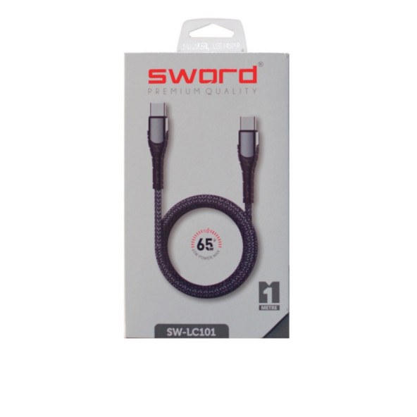 SWORD KABLO SW-LC101 USB-C-TO USB-C GRİ - 4