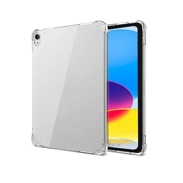 Apple iPad 10.Nesil 10.9 İnç Kılıf ShockArmor Clear Köşe korumalı şeffaf tablet kılıfı