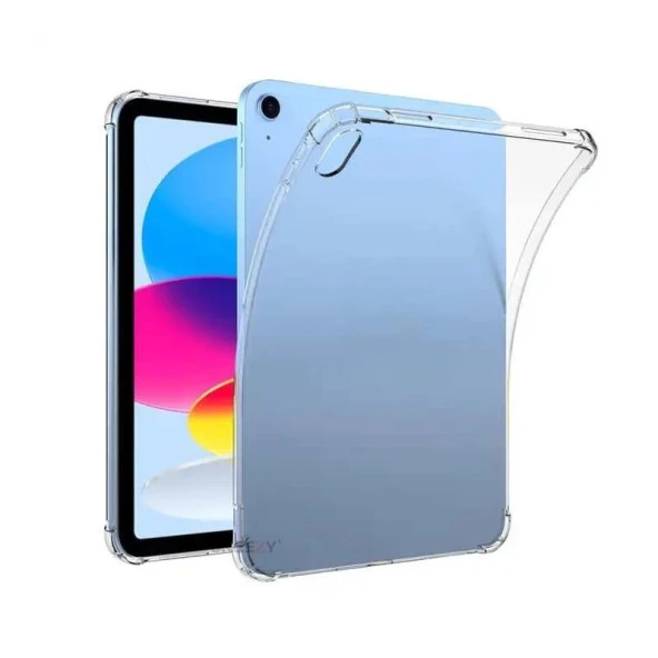 Apple iPad Air 4. 5. Nesil 10.9 İnç Kılıf ShockArmor Clear Köşe korumalı şeffaf tablet kılıfı